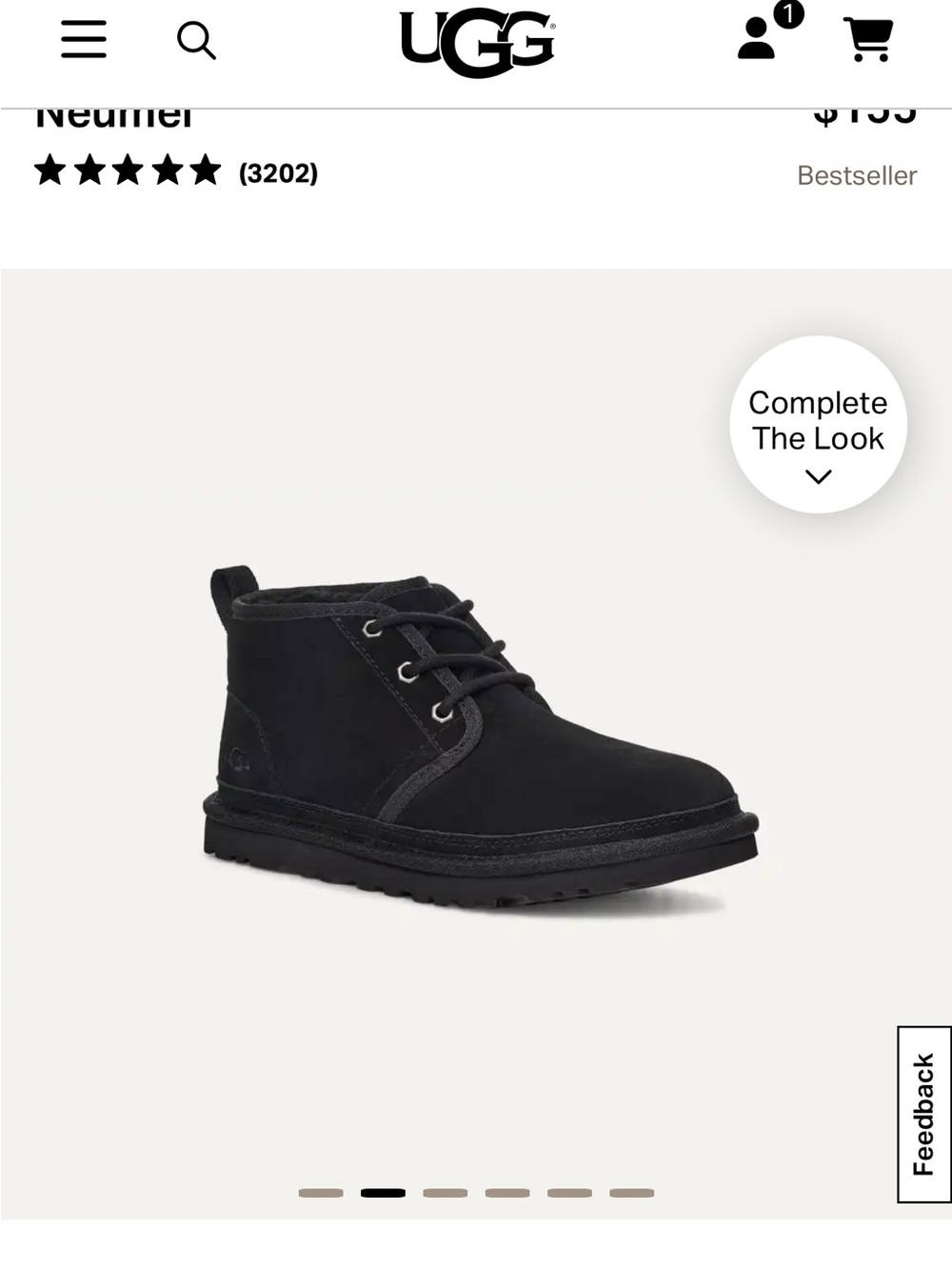 UGG Men’s Neumel Chukka Boots — Black